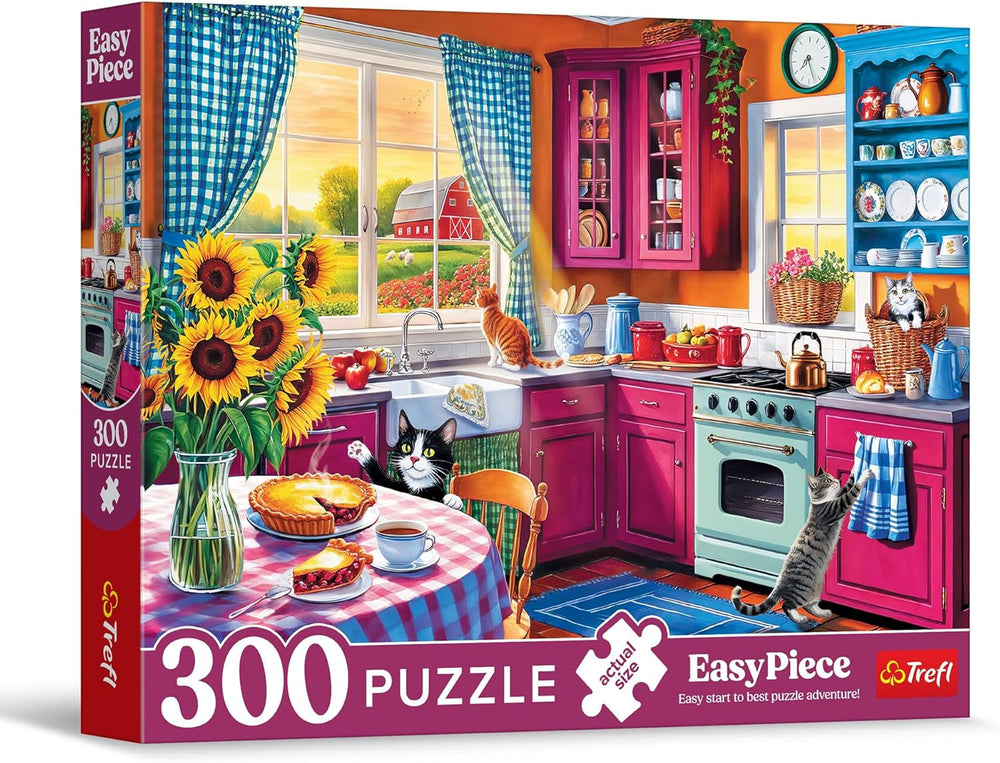 Trefl – Easypiece Puzzle: Reggel a konyhában – 300 darab – Nagy darabok, Könnyű Puzzle, Felnőtteknek és Gyerekeknek 10+ Puzzle Naty Shop alapértelmezett cím