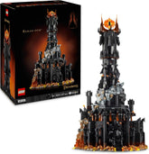 LEGO Icons Der Herr der Ringe: Barad-dûr, Bauset für Erwachsene mit den Minifiguren Sauron, Gothmog, Ork, Frodo, Sam und Gollum, Erinnerungsstück zum Film, Sammlerstück für Fans 10333