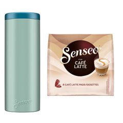 Senseo Pads Café Latte, 10 x 8 Getränke, 80 Kaffee Pos, iklusive Senseo Pad Dose