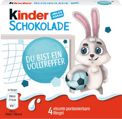Kinder csokoládé (20 x 50 g) - Valentin-napi ajándék neki és neki, farsangi és mardi gras édességek - töltött tejcsokoládé - 20 csomag, 4 db külön szelet