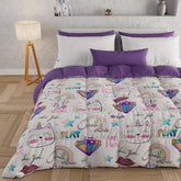 PETTI Artigiani Italiani - Téli paplan, Téli paplan, Doubleface, Monocolor és digitális nyomtatás, 100% hipoallergén mikroszálas, Made in Italy Paplanok és paplanok Naty Shop Lány cicák 160 X 190 cm