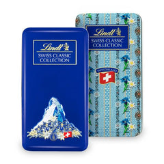 Lindt Swiss Classic Collection csokoládédoboz | Tejcsokoládé táblák | Mini csokoládészeletek | 185g | Csokoládé ajándék