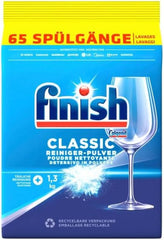 Finish Classic por alakú mosogatószer – foszfátmentes mosogatószer – 6,5 kg, nagy csomag (5 x 1,3 kg) Naty Shop konyhai mosogatószer