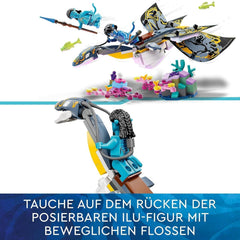 LEGO Avatar Az Ilu felfedezése vízi ösvény építőjáték víz alatti Pandora figurával gyűjtőkészlet gyerekeknek és filmrajongóknak 8 éves kortól 75575 építőkészlet Besuche den LEGO-Store