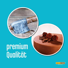 DECOCINO Fondant Schoko – 250 G – Ideális Verzieren Von Kuchen, Torten, Cupcakes számára – Palmölfrei & Vegán mázak és Decor Naty Shop