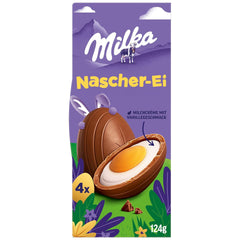 Milka Sweet Egg – vaníliás krémmel töltött húsvéti csokoládé, tükörtojás kinézet – 124g