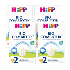 HiPP 2 Organic Combiotik (4 x 600g), 6 hónapos utánpótlás, keményítővel, természetes tejsav, GOS, Omega-3 (DHA, ALA) kultúrákkal, a legjobb bio minőséggel