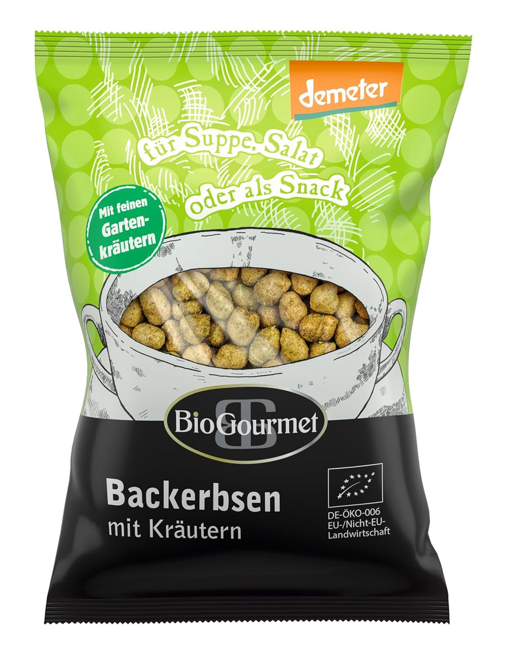 BioGourmet kruton fűszernövényekkel, leveshez, salátához vagy uzsonnára, bio, Demeter, 100g