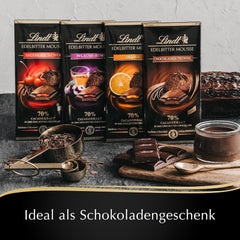 Lindt étcsokoládé hab chilivel és cseresznyével | Rúd 150g | 70%-os kakaótartalommal, étcsokoládé mousse töltelékkel és cseresznye chilivel | Csokoládé | Étcsokoládé