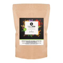 GreatVita Bio kurkumapor, 1000 g finomra őrölt, 100 százalékban természetes