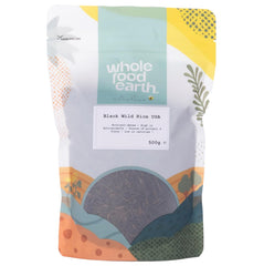 Wholefood Earth USA fekete vadrizs – nem GMO – természetes – vegán – tejmentes – hozzáadott cukor nélkül, 500 g