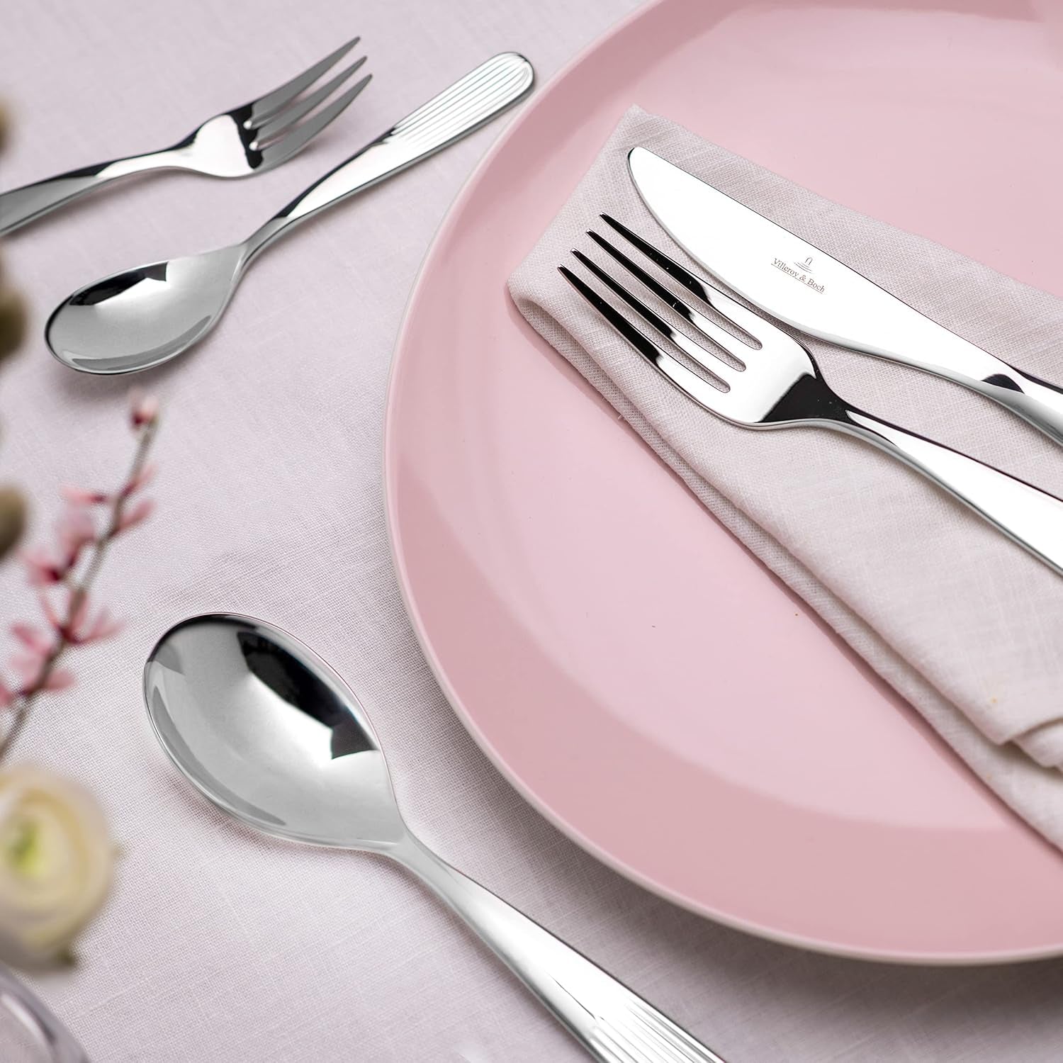 Villeroy & Boch - Set tacâmuri Rose Garden 30 piese, 6 persoane Bucatarie Naty Shop