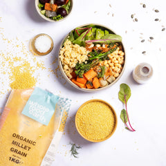 Köles bio Wholefood Earth 2 kg | Nem GMO | Vegán | Rostban gazdag | Tanúsított bio