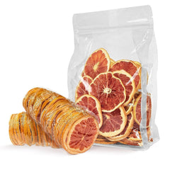 Felii de grapefruit uscate, grapefruit deshidratat, umplere vază, decorațiuni de Crăciun, felii de grapefruit roșu, felii de fructe uscate pentru ceai, fără zahăr adăugat (100g (1 pachet)) Produse deshidratate Naty Shop 100G (pachet de 1)