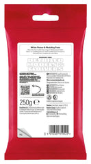 Flower & Modelling Paste White 250g - Pastă de modelare, perfectă pentru flori, flori, figuri și multe altele, pastă de zahăr comestibilă - 250 g Pasta de zahar Naty Shop