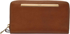 Fossil Ladies Liza Bi-Fold Wallet Portofel Femei Naty Shop Maro 19,5 cm L X 2,5 cm W X 11,4 cm H