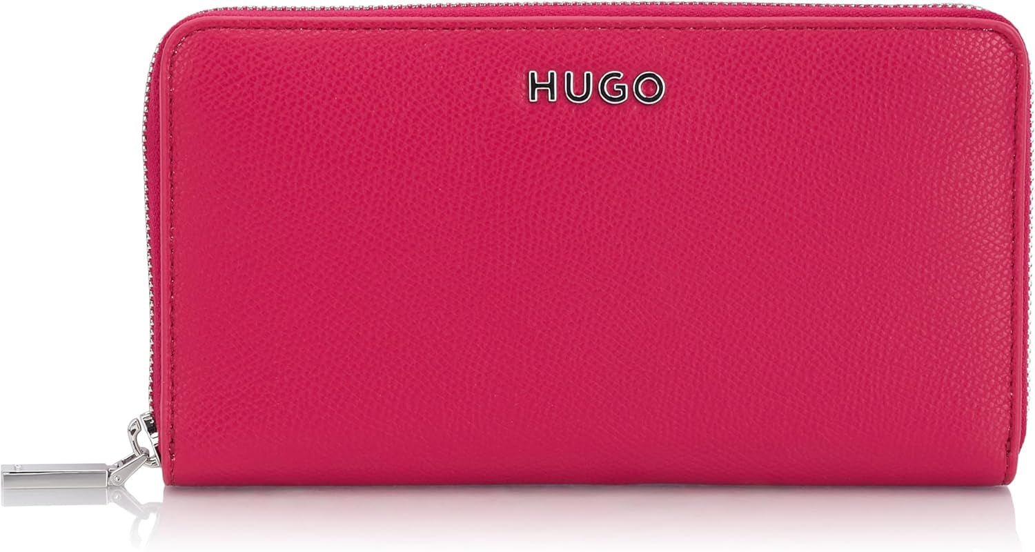 HUGO Ladies Chris Ziparound R. Zip_Around_Wallet Portofel Femei Naty Shop Roz mediu663 O mărime se potrivește tuturor