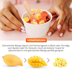 Mango liofilizat, 250g fructe liofilizate, fără aditivi, fructat, fabricat în Germania Produse deshidratate Naty Shop