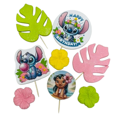 8 db ehető tortadísz készlet