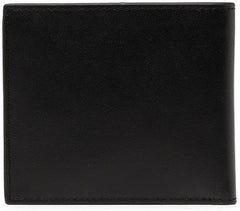 Portofel cu logo Armani Exchange A|X din piele netedă, negru Portofel Barbati Naty Shop