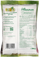 Prune cu sâmburi 200g - Aromate, fructate și dulci în mod natural - Vegane, nesulfurate, fără sâmburi și fără zahăr adăugat - Nutri-Score A (1 x 200g) Produse deshidratate Naty Shop