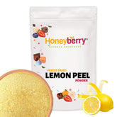 Pulbere de coajă de lămâie liofilizată 100g - Pulbere de fructe liofilizate - Pulbere de lămâie liofilizată pentru coacere, smoothie-uri și ceai - Pulbere de lămâie 100% naturală fără aditivi Produse deshidratate Naty Shop 100G