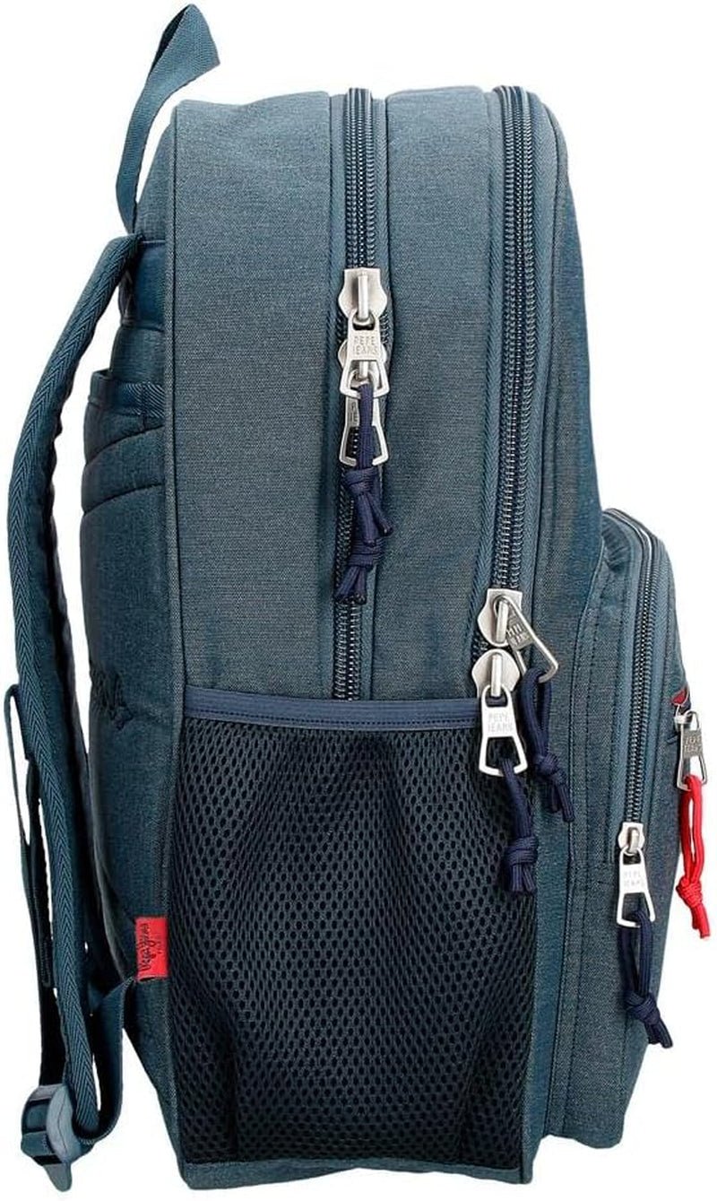 Rucsac școlar Pepe Jeans Kay cu două compartimente Albastru 30x40x13 cm Poliester 15,6L Rucsacuri si ghiozdane premium Naty Shop