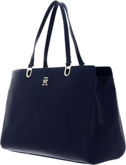 Tommy Hilfiger geantă de damă TH Timeless Satchel cu buzunare interioare, albastru (Space Blue), mărime unică Genti Femei Naty Shop