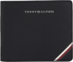 Tommy Hilfiger TH CENTRAL CC AND COIN portofel pentru bărbați, negru (Black), OS Portofel Barbati Naty Shop Negru (negru)
