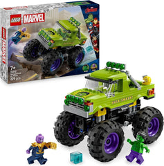 LEGO Ç€ Marvel Hulk Truck vs. Thanos - Szuperhős építőjáték - Bosszúállók jármű és minifigurák - Monster Truck a mega szórakozáshoz - Ajándék fiúknak és lányoknak 7 éves korig - 76312 Építőkészletek Besuche den LEGO-Store alapértelmezett cím