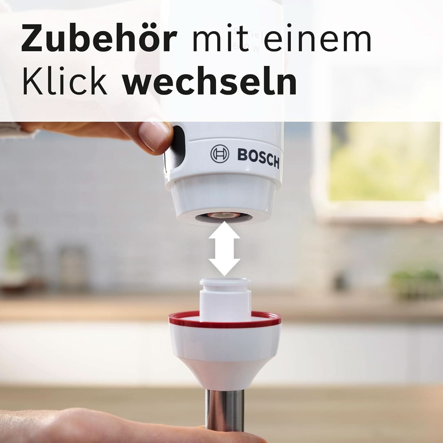 Bosch Stabmixer Ergomaster Serie 4 MSM4W210, Einhändig Bedienbar, Edelstahl-Klingen, Verschleißfreie Keramik-Kupplung, Mixbecher, Quattroblade, Antisplash Funktion, Einschaltsperre, 600 W, Weiß Nather és Chilß Mother and