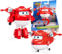 Auldey EU740283 Super Wings Transformer figura JETT Supercharge 12 cm, színes akciófigurák Naty Shop Jett S4