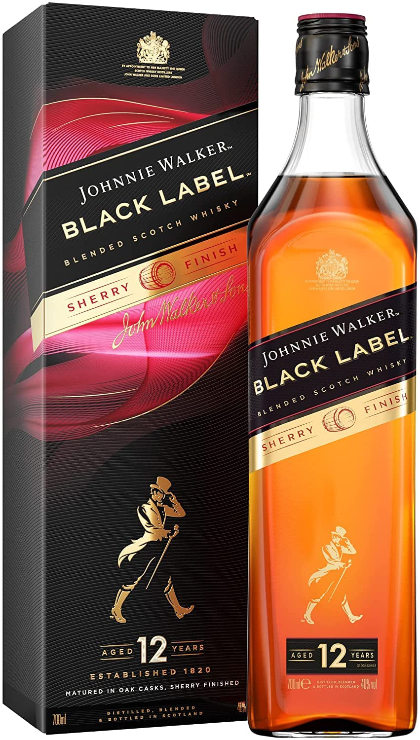 LINDOR csokoládégolyók mogyoróval, 1 kg-os zacskó + Johnnie Walker Sherry hordó 0,7 liter