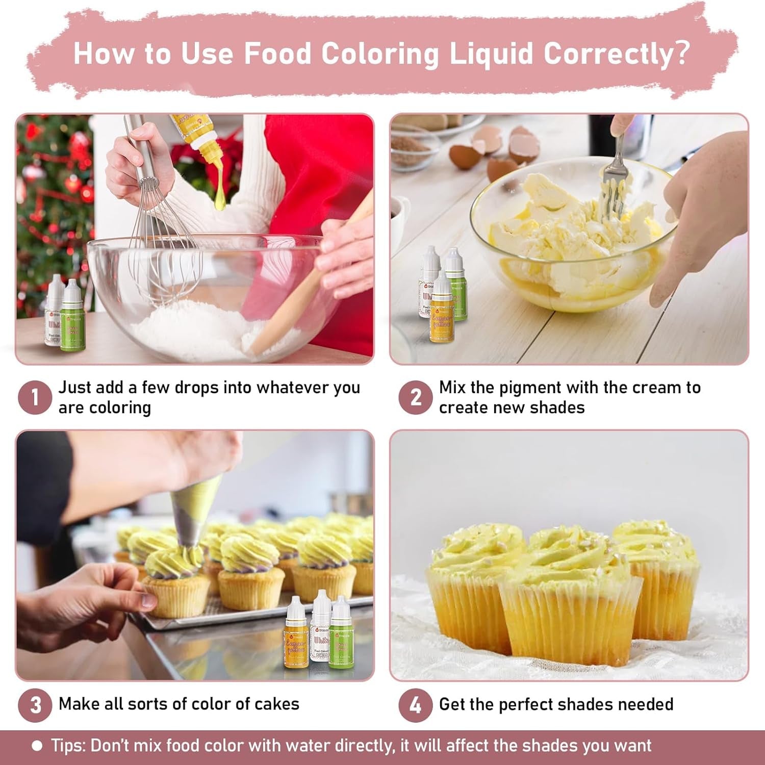 Set coloranți alimentari lichizi, 18 culori x 10 ml, coloranți alimentari foarte concentrați pentru copt torturi, fursecuri, macaroane, decorare torturi, ouă de Paște, fondant, aluat, slime DIY, săpunuri, accesorii de copt