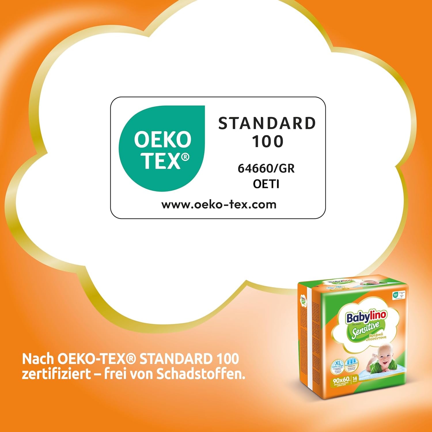 Sensitive nedves törlőkendők, 90 x 60 cm, extra nedvszívó, 14 db