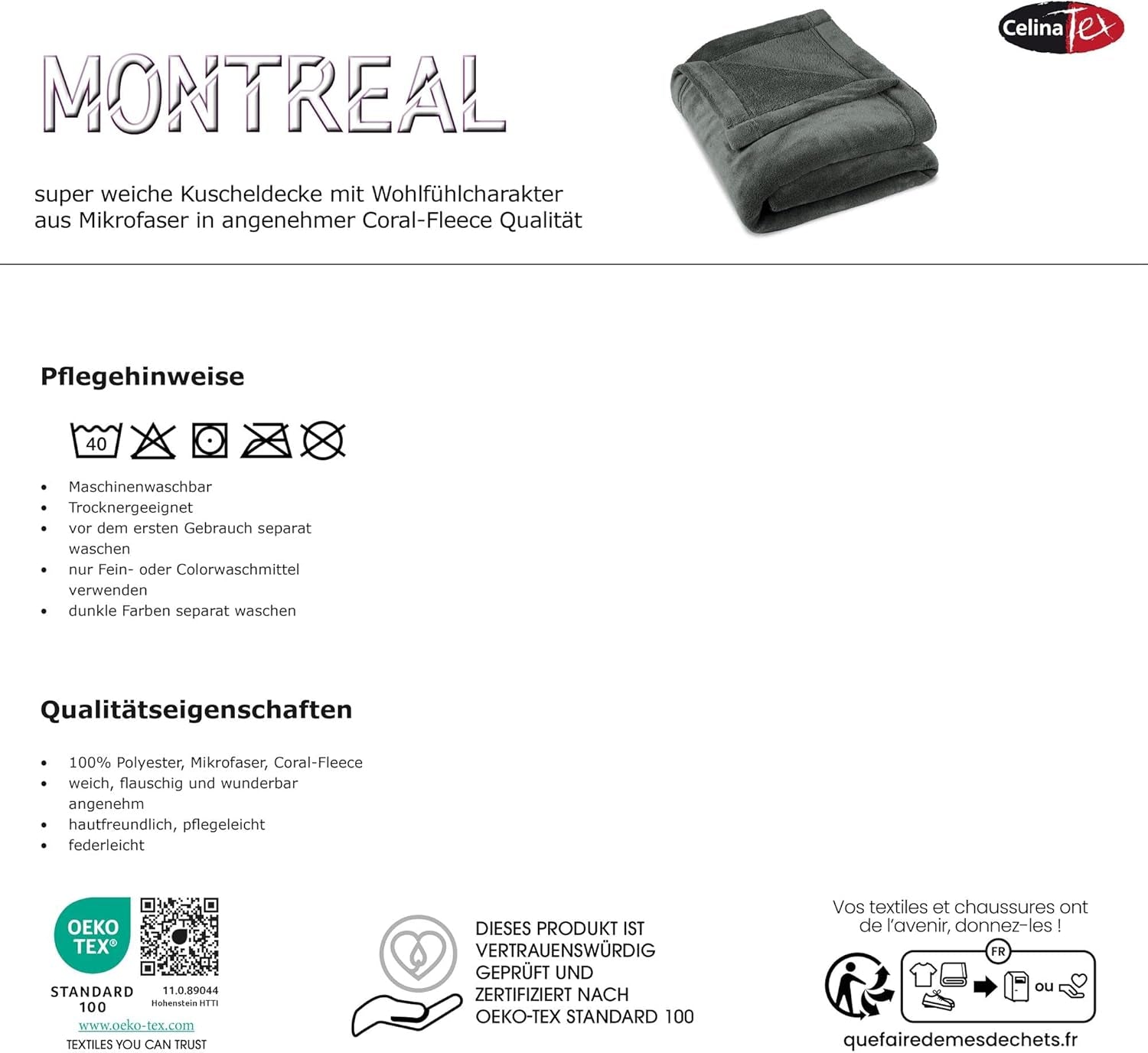 Celinatex pătură pufoasă 150 X 200 Cm albastru deschis pătură canapea cald pătură moale microfibră Fleece Oeko-Tex Montreal Paturi si Cuverturi Besuche den CelinaTex-Store