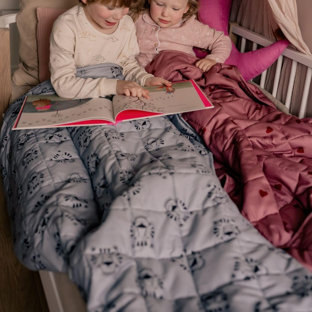 Súlyozott baba takaró | 3,5 kg | 100X150Cm | Terápiás takaró | Súlyozott takarók | Nehéz takaró (kék tigris arc, 3,5kg-100X150 cm) BLENKZ Ágyak és Takarók.