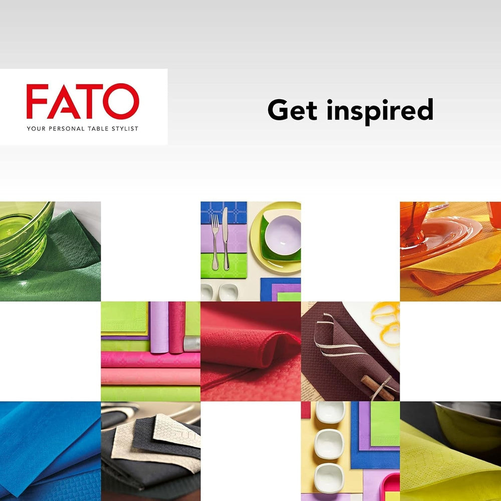 Fato, Șervețele de hârtie de unică folosință, Ideale pentru prânzuri informale și bufete, Pachet de 50 de șervețele, Dimensiune 33X33, Pliate în 4, 2 straturi, Turtledove, 100% hârtie din celuloză pură, certificat Fsc