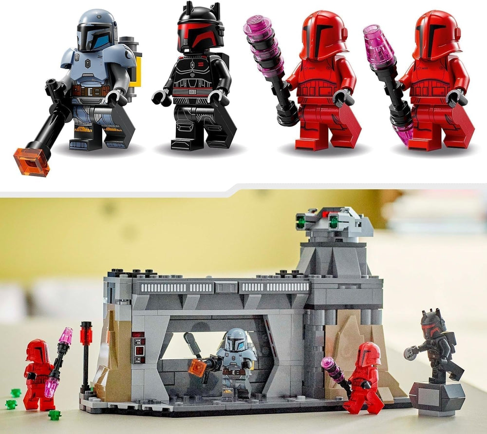 LEGO Star Wars: The Mandalorian Duel Paz Vizsla és Moff Gideon között, gyűjthető építőjáték gyerekeknek, ajándékötlet kreatív fiúknak és lányoknak 7 év felett, Mandalorian játék 75386 Építőkészletek Beuche den LEGO-Store