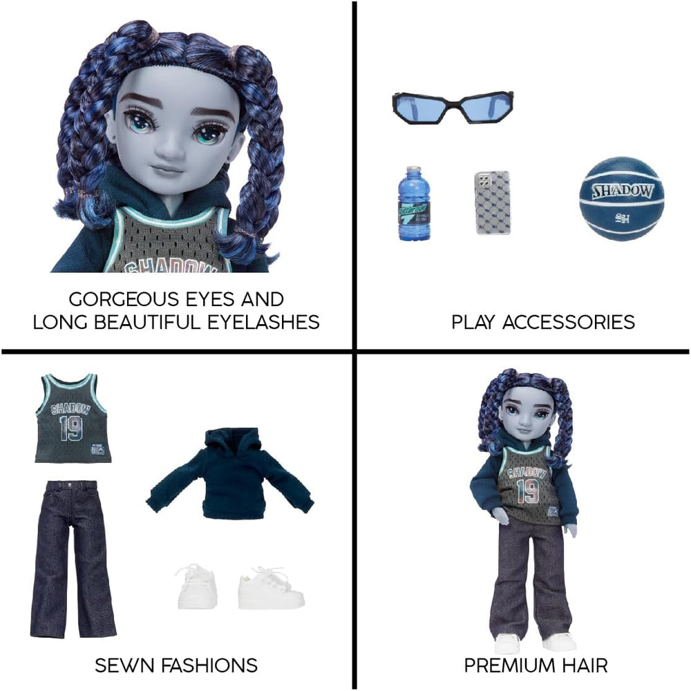 Rainbow High Shadow High Series 3 - Oliver Ocean - Blaue Modepuppe - Junge - Modisches Outfit und mehr als 10 Bunte Spielaccessoires - Ideal for Kinder von 4-12 Jahren und Sammler