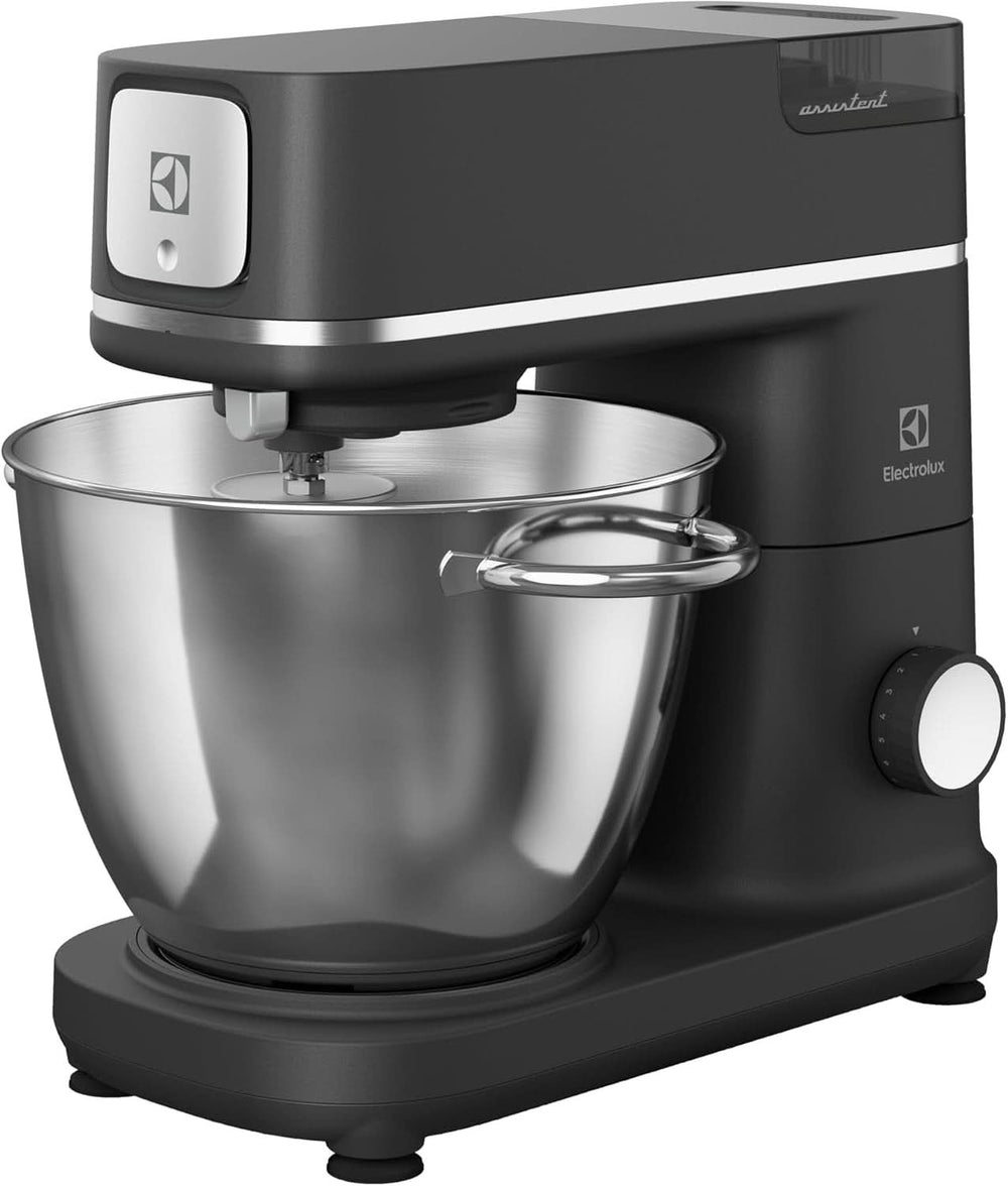 Konyhai robotgép Electrolux Assistant EKM5570, 1200W, fém ház, 10 sebesség Naty Shop Pearl Black + Mixer állvánnyal Új modell
