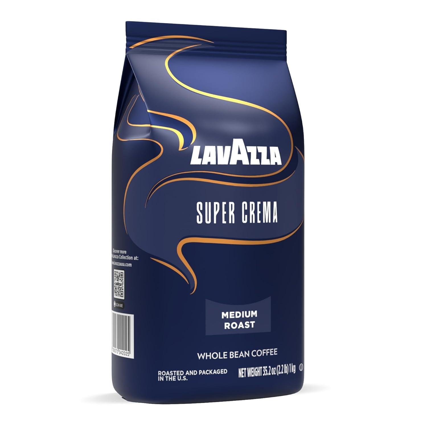 Lavazza Super Cream Espresso Bohnen - 2,2 lb. Beutel (6er Pack)