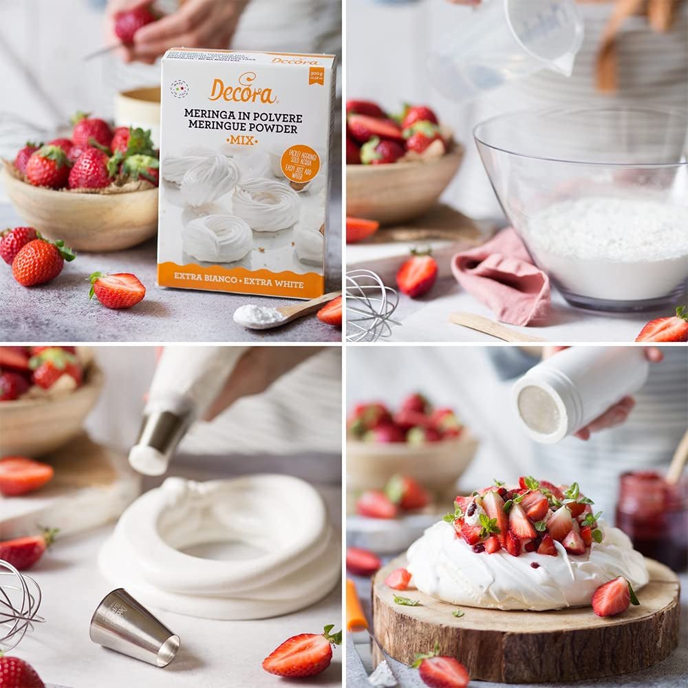 0300315 Amestec de pudră pentru meeringă 300g Pasta de zahar Naty Shop