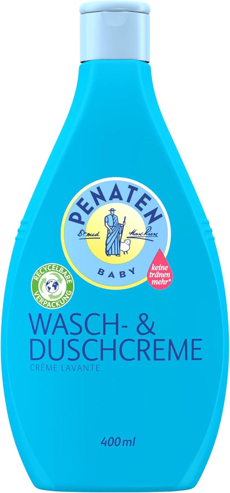 PENATEN Wash & Shower Cream (400 ml), tusfürdő és sampon babáknak, parabének és színezékek nélkül készült Mother and Child Naty Shop Mosó és tusfürdő
