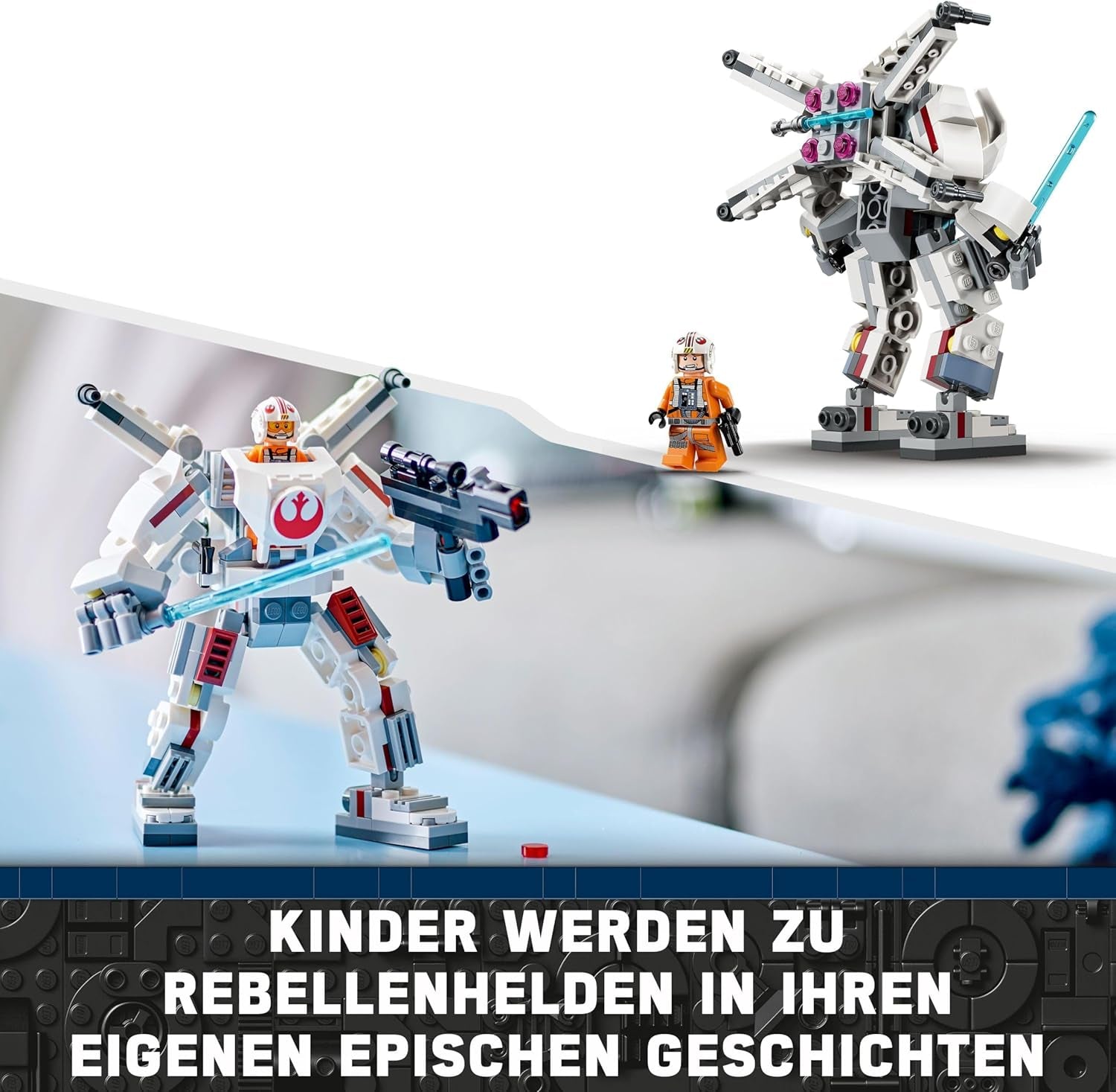 LEGO Star Wars Luke Skywalker X-Wing gépe, gyűjthető játékkockák, akciókaland, ajándékötlet kreatív fiúknak és lányoknak 6 év felettieknek 75390 Építőkészletek Besuche den LEGO-Store