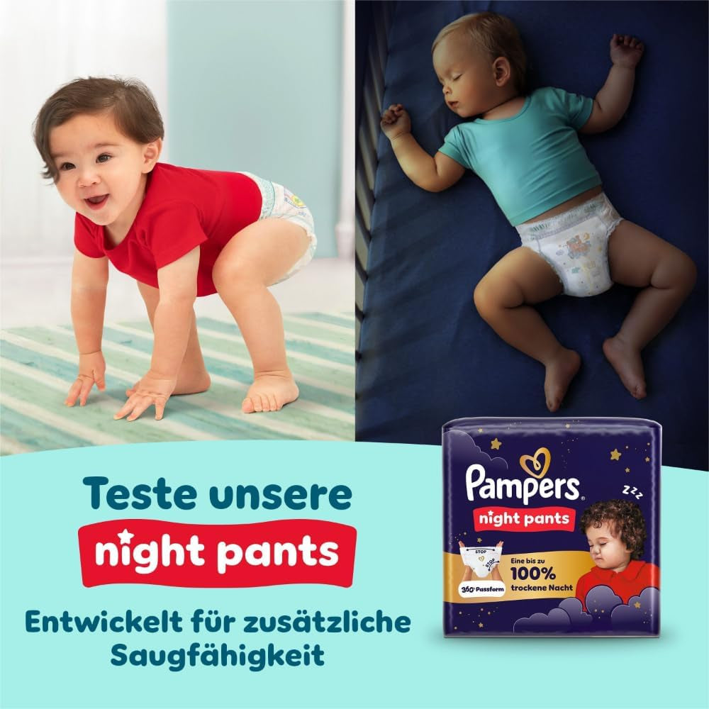 Pampers Premium Protection Pants 5-ös méret, 144 pelenka, 11 kg - 17 kg, 360°-ban állítható, puha szivárgásgátló mandzsettával az optimális kényelem és védelem érdekében