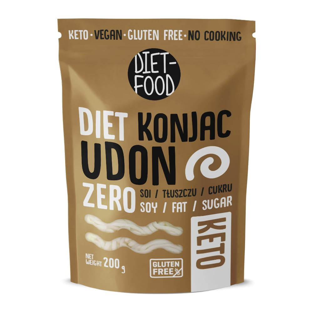 DIÉTA-ÉTEL Instant Shirataki Konjac rizs, alacsony szénhidráttartalmú, alacsony kalóriatartalmú, vegán, zsírmentes, szójamentes, gluténmentes, ketobarát, karcsúsító rizstészta, 200 gramm