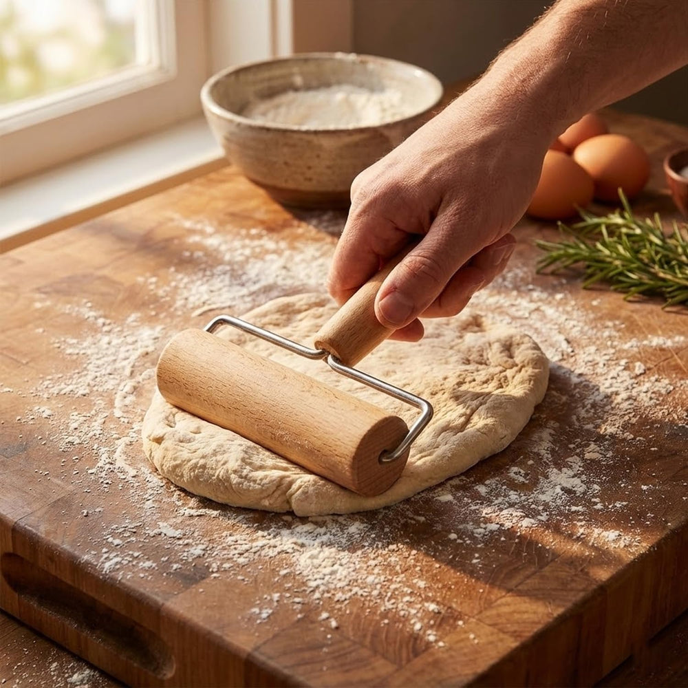 Nudelholz, Teigroller, Nudelholz Holz, Sodrófa, Teigroller Holz, Teigrolle, Geeignet zum Backen und Kochen in der Heimischen Küche, Tortilla, Pizza, Plätzche