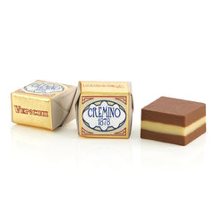 Venchi - Cremini 1878 - Háromrétegű gianduja csokoládé tej-mandula pasztával, "Piemontese Hazelnuts PGI", 1 kg, gluténmentes, színezék és tartósítószer nélkül