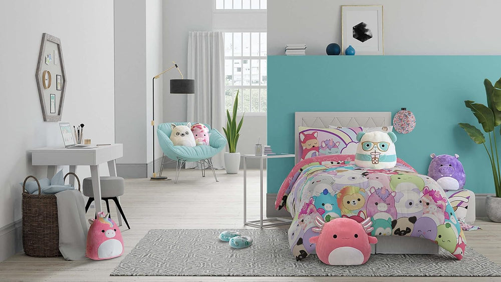 Franco Squishmallows ágynemű, puha mikroszálas, franciaágyhoz Paplanok és paplanok Naty Shop